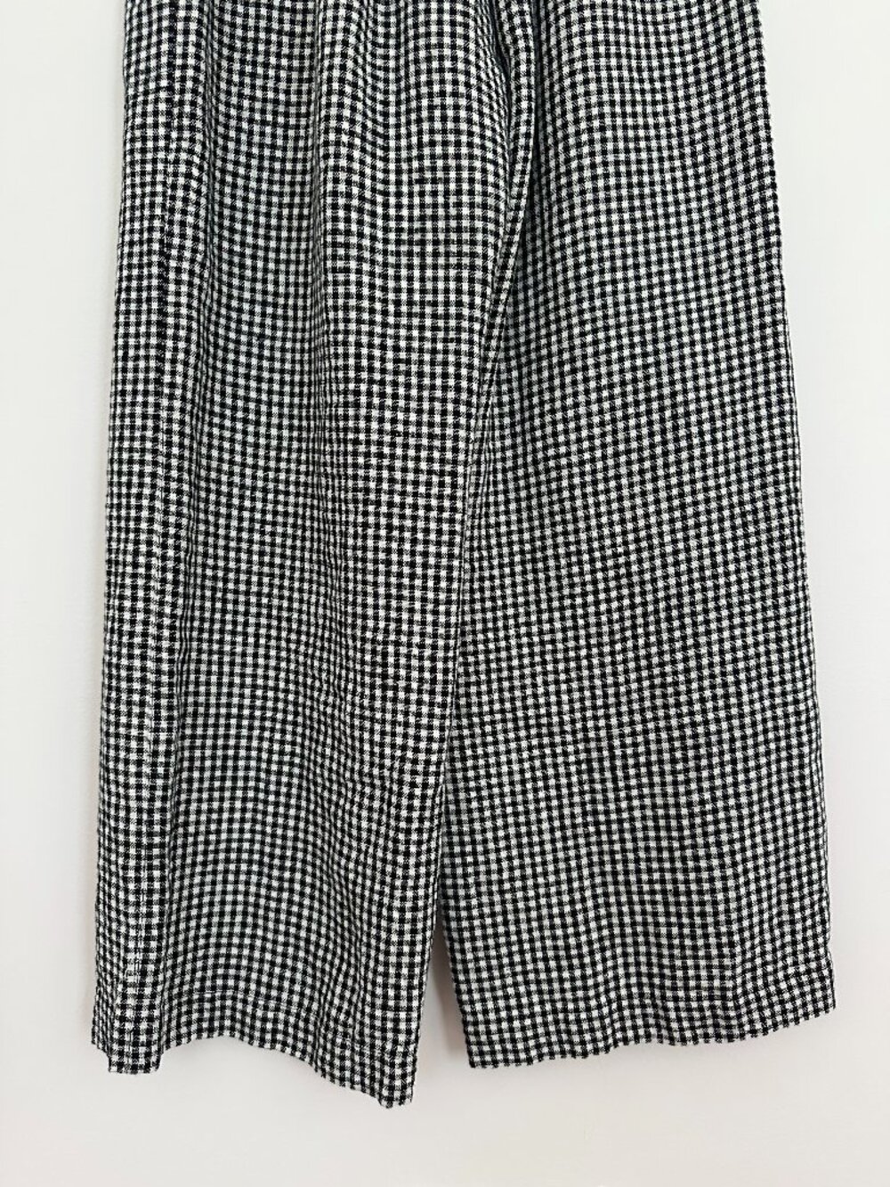 NWOT not PERFECT LINEN Ghent Pants – Black & White Gingham (S) - Picture 9 of 9